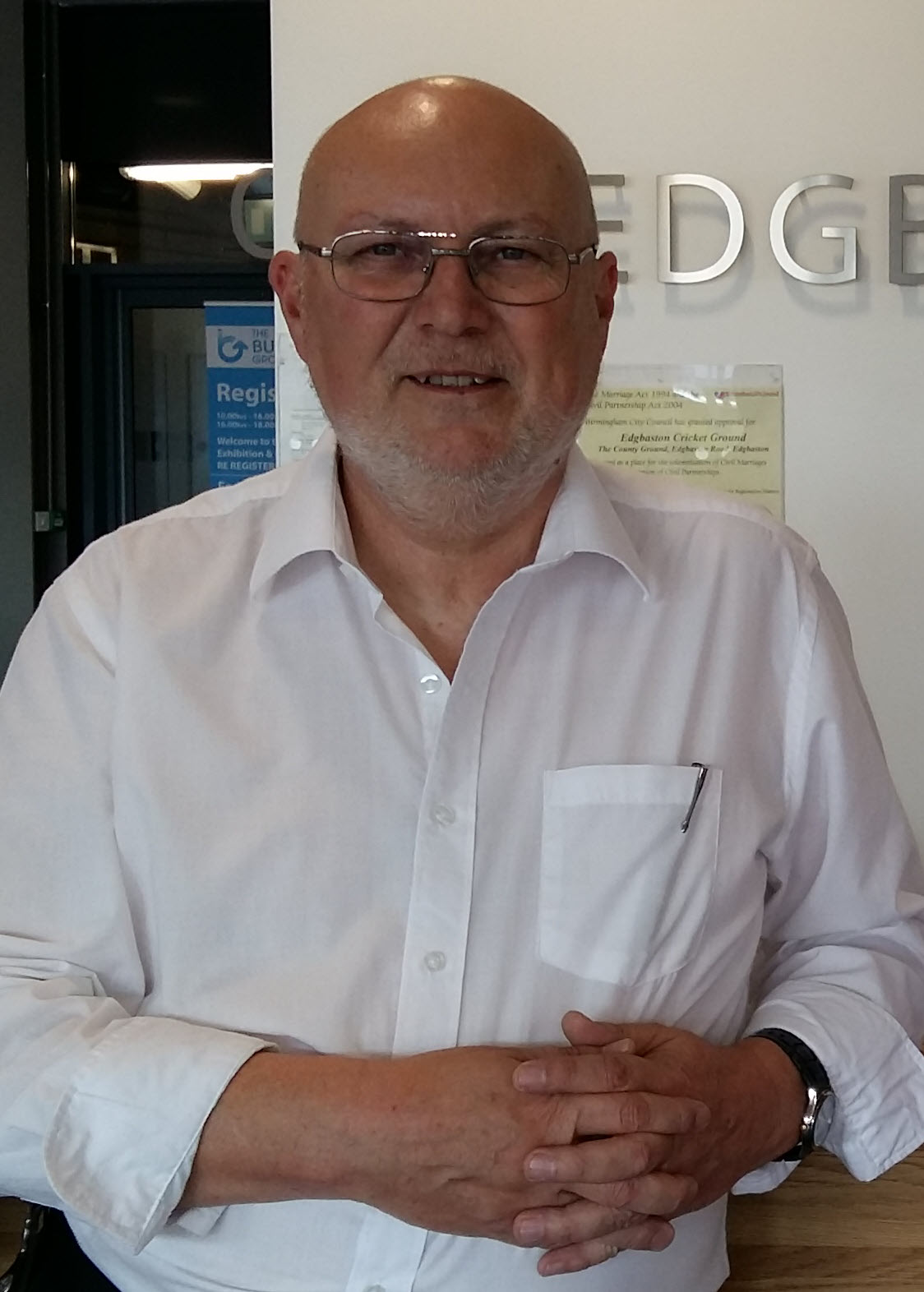 Pete Clowes at Edgbaston